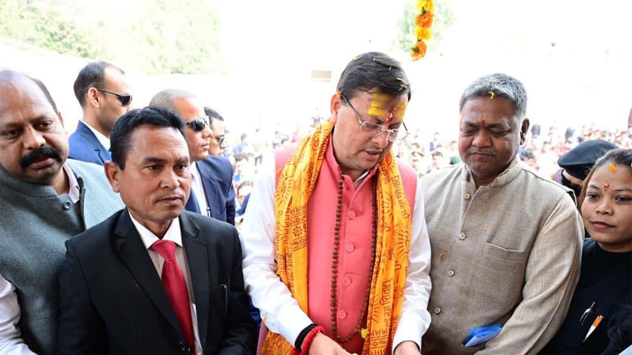 Uttarakhand CM Pushkar Singh Dhami inaugurates advocate chambers in Khatima. (Photo/UttarakhandCMO) Uttarakhand CM Pushkar Singh Dhami inaugurates advocate chambers in Khatima. (Photo/UttarakhandCMO)