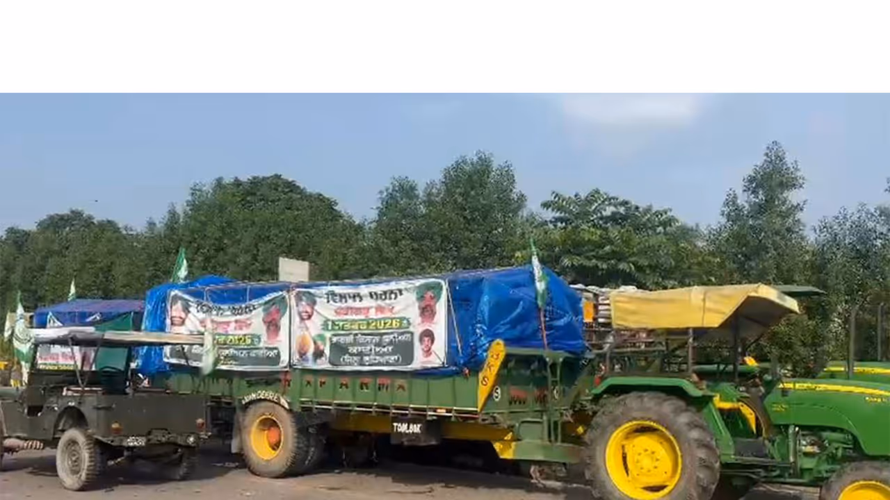 Farmers’ seven day protest at Chandigarh Border continues for third day (Photo/ANI) Farmers’ seven day protest at Chandigarh Border continues for third day (Photo/ANI)
