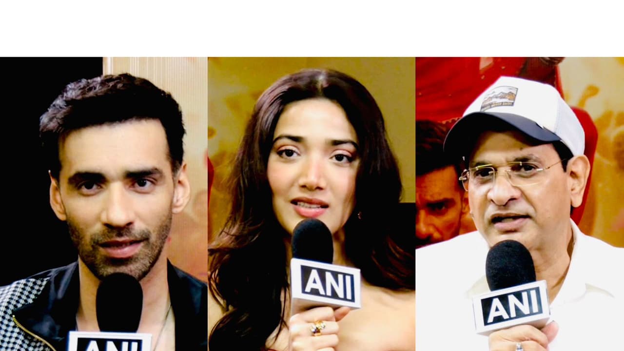 Vinod Bachchan and actors Avinash Tiwary and Medha Shankr (Photo/ANI) Vinod Bachchan and actors Avinash Tiwary and Medha Shankr (Photo/ANI)