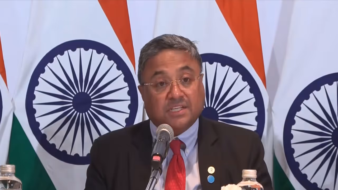 Secretary (West) in the Ministry of External Affairs, Sibi George (Photo: YouTube@ Ministry of External Affairs, India) Secretary (West) in the Ministry of External Affairs, Sibi George (Photo: YouTube@ Ministry of External Affairs, India)