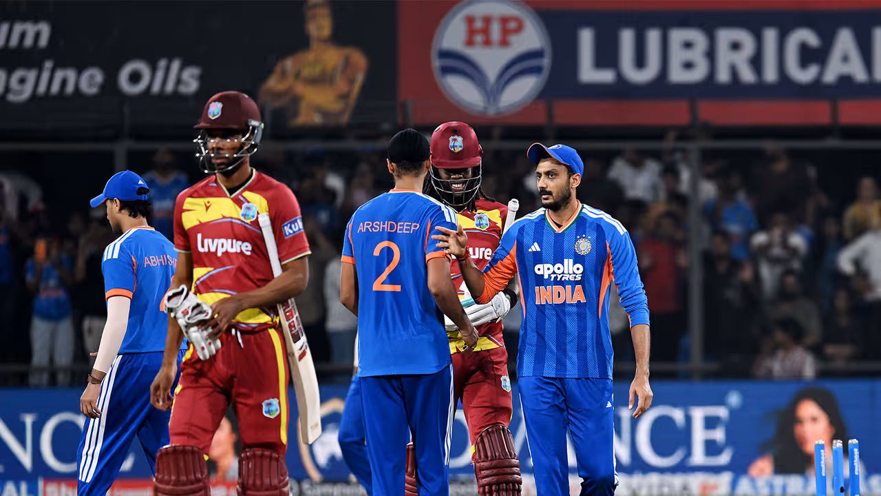 India and West Indies cricketers during the Indore T20I (Photo: ANI) India and West Indies cricketers during the Indore T20I (Photo: ANI)