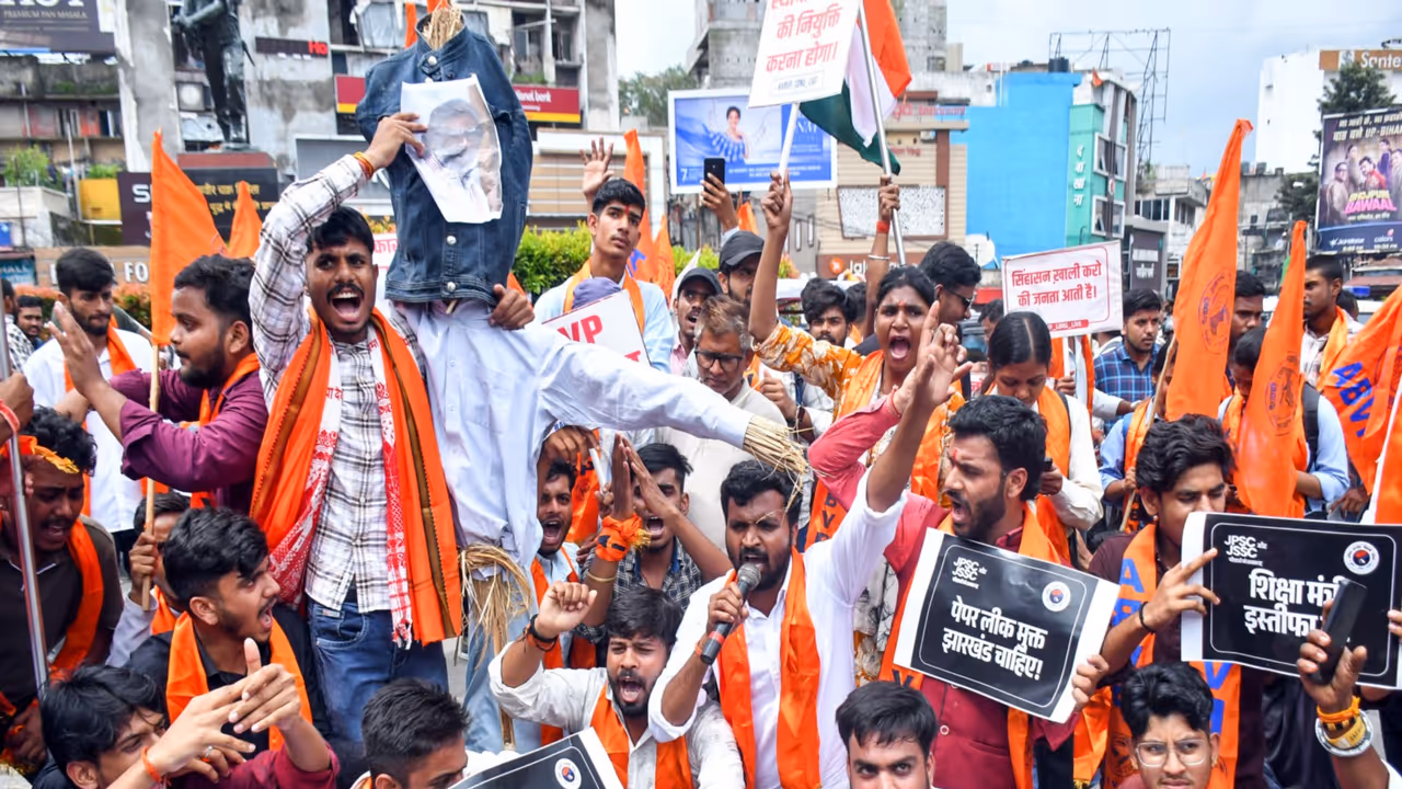 ABVP student protests (File Photo/ANI) ABVP student protests (File Photo/ANI)