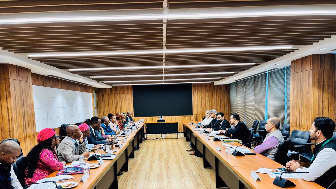 Officials from India and Lesotho during the 6th Joint Bilateral Commission for Cooperation (JBCC) meeting in New Delhi. (Photo: X/@MEAIndia) Officials from India and Lesotho during the 6th Joint Bilateral Commission for Cooperation (JBCC) meeting in New Delhi. (Photo: X/@MEAIndia)