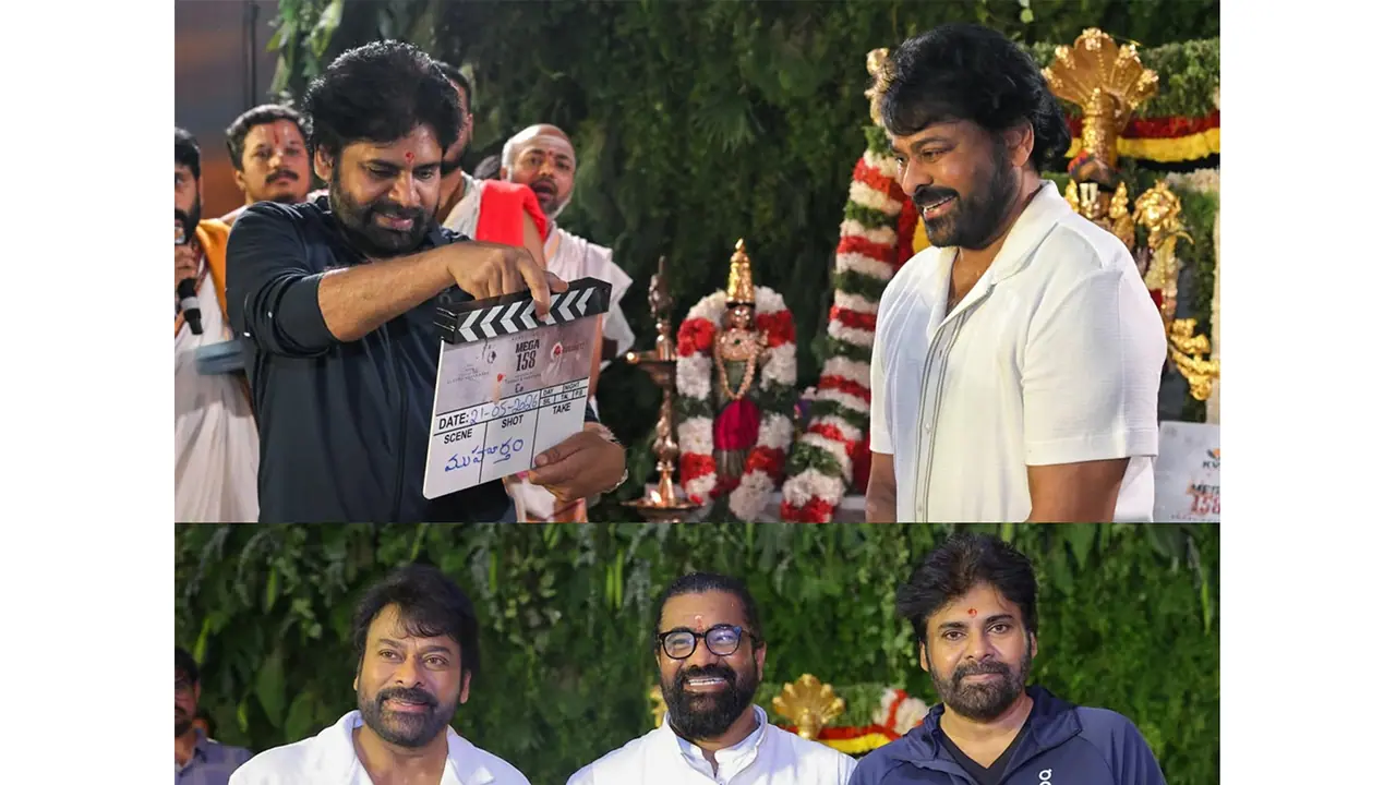 Chiranjeevi begins 'Mega158' (Photo/Instagram@chiranjeevikonidela) Chiranjeevi begins 'Mega158' (Photo/Instagram@chiranjeevikonidela)