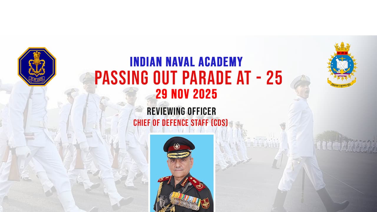 Indian Naval Academy to host passing out parade for autumn term 2025 (Photo/PIB) Indian Naval Academy to host passing out parade for autumn term 2025 (Photo/PIB)