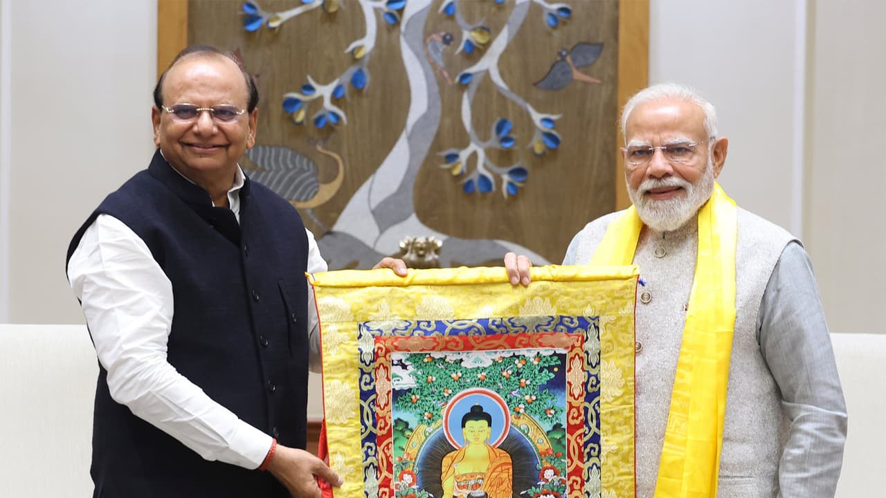 Lieutenant Governor of Ladakh Vinai Kumar Saxena with Prime Minister Narendra Modi (Photo X/PMO India) Lieutenant Governor of Ladakh Vinai Kumar Saxena with Prime Minister Narendra Modi (Photo X/PMO India)