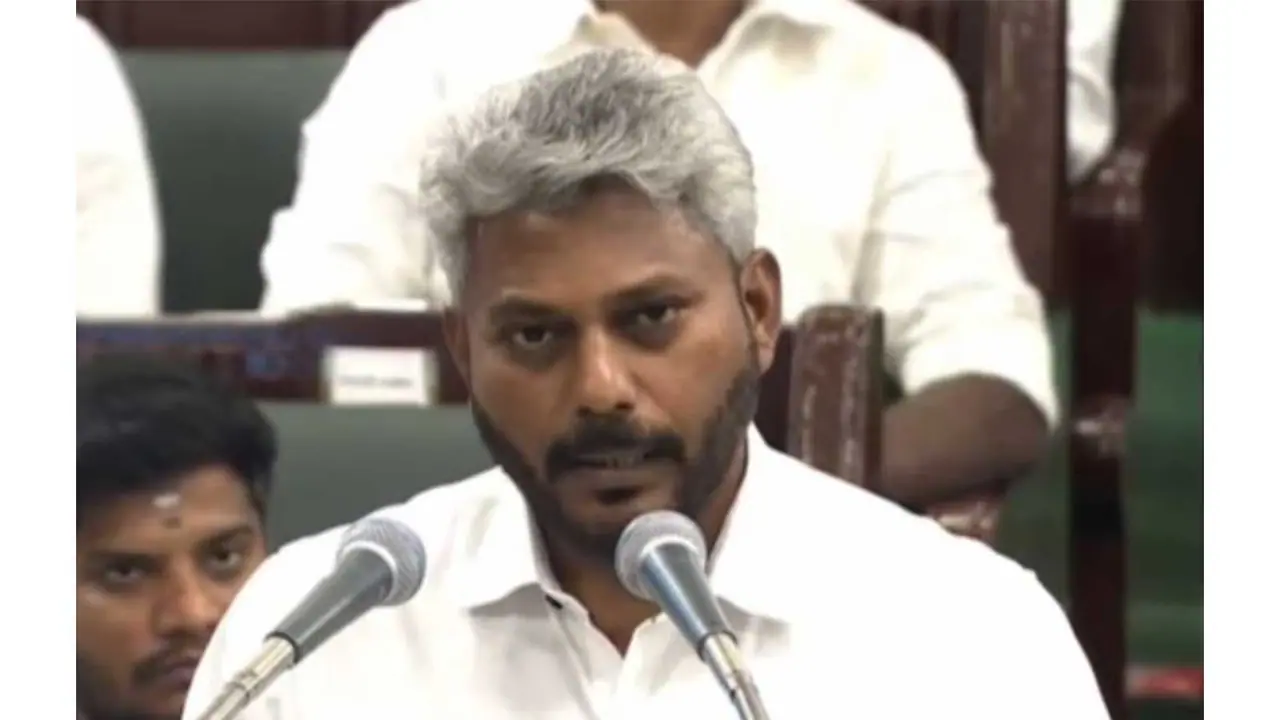 Tamil Nadu Finance Minister Maire Wilson presents state budget (Photo/ANI) Tamil Nadu Finance Minister Maire Wilson presents state budget (Photo/ANI)