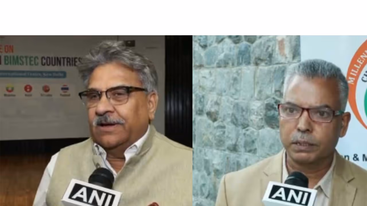 Anil Trigunayat, President, MIICCIA and Brij K. Guhare, Secretary General, CCIFMSMB (Photo/ANI) Anil Trigunayat, President, MIICCIA and Brij K. Guhare, Secretary General, CCIFMSMB (Photo/ANI)