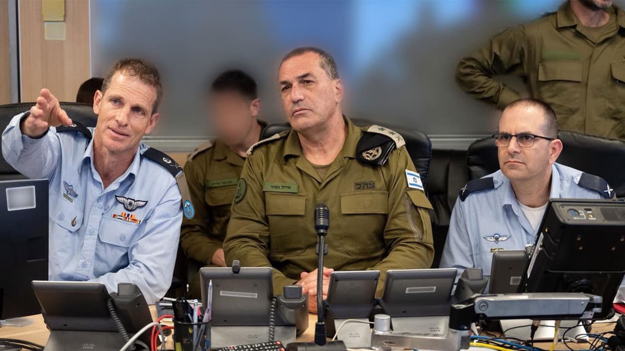IDF Chief of Staff Lt. Gen. Eyal Zamir (centre) and senior commanders oversee military operations during Israeli strikes on Iran. (Photo: X/@IAFsite) IDF Chief of Staff Lt. Gen. Eyal Zamir (centre) and senior commanders oversee military operations during Israeli strikes on Iran. (Photo: X/@IAFsite)