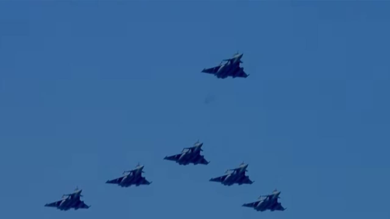 A formation of Rafale fighters during Republic Day Parade (File Photo/ANI) A formation of Rafale fighters during Republic Day Parade (File Photo/ANI)