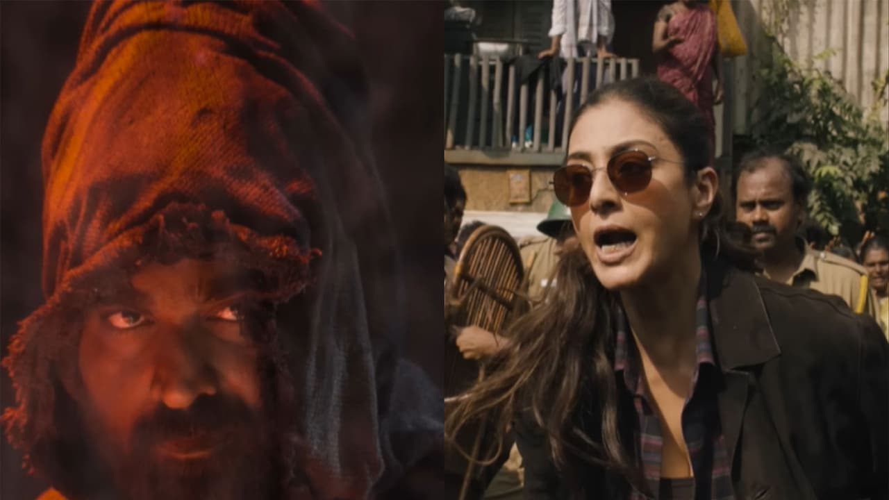 Vijay Sethupathi, Tabu in a still from ‘SlumDog: 33 Temple Road’ teaser (Photo/YouTube/@zeemusiccompany) Vijay Sethupathi, Tabu in a still from ‘SlumDog: 33 Temple Road’ teaser (Photo/YouTube/@zeemusiccompany)
