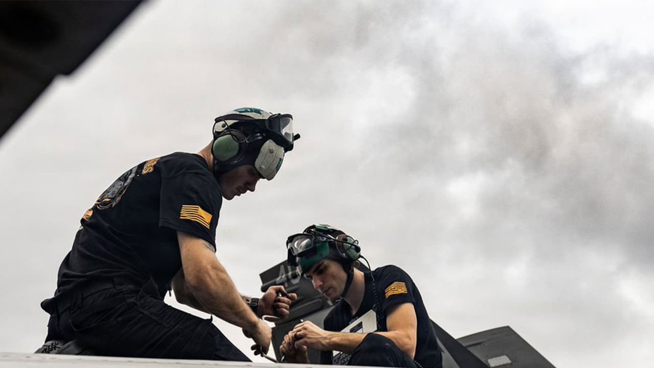 US Navy maintaining combat readiness in blockade against Iran (Photo/X/@CENTCOM) US Navy maintaining combat readiness in blockade against Iran (Photo/X/@CENTCOM)
