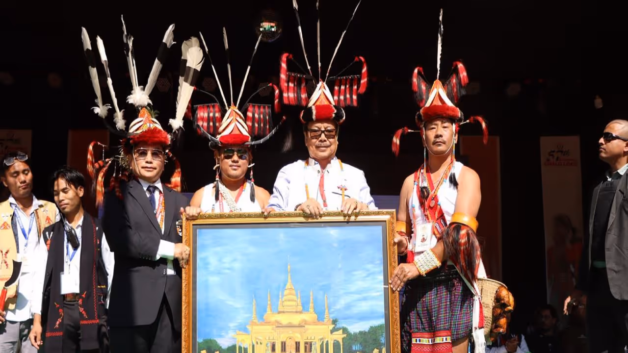 Chowna Mein, Deputy Chief Minister Arunachal Pradesh at 57th Central Chalo Loku Festival (Photo/ANI)
