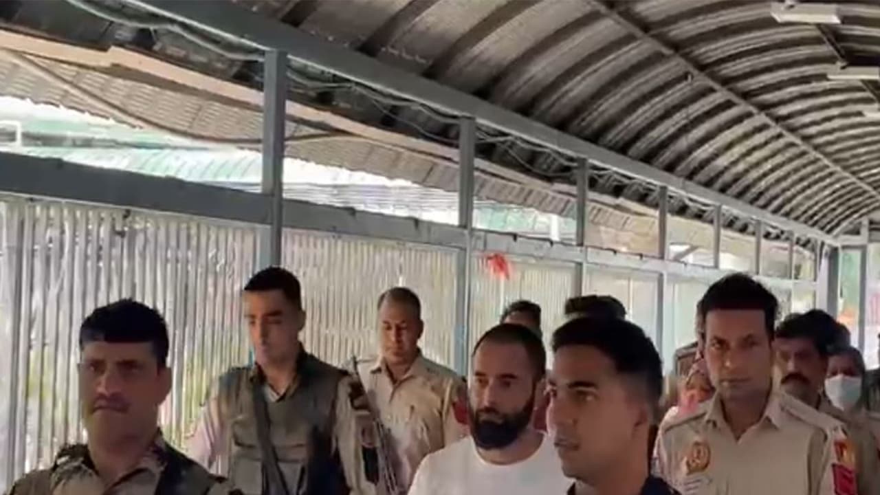 One of the alleged accused in Delhi Blast case at the Court (Photo/ANI) One of the alleged accused in Delhi Blast case at the Court (Photo/ANI)