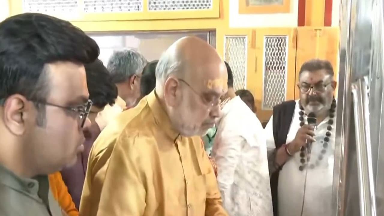 Union Home Minister Amit Shah, along with his son Jay Shah (Photo/ANI) Union Home Minister Amit Shah, along with his son Jay Shah (Photo/ANI)