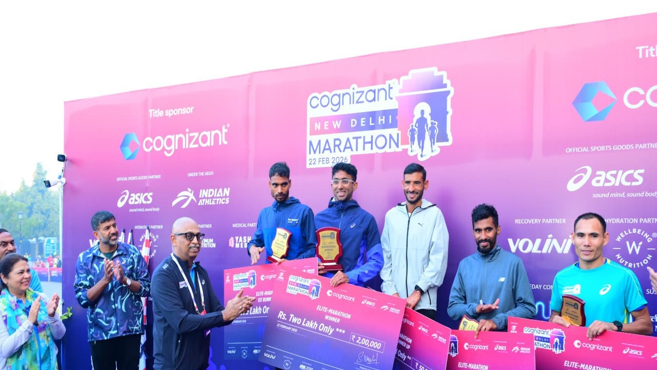 Kartik Karkera dazzles in Cognizant New Delhi Marathon (Photo: Cognizant New Delhi Marathon) Kartik Karkera dazzles in Cognizant New Delhi Marathon (Photo: Cognizant New Delhi Marathon)