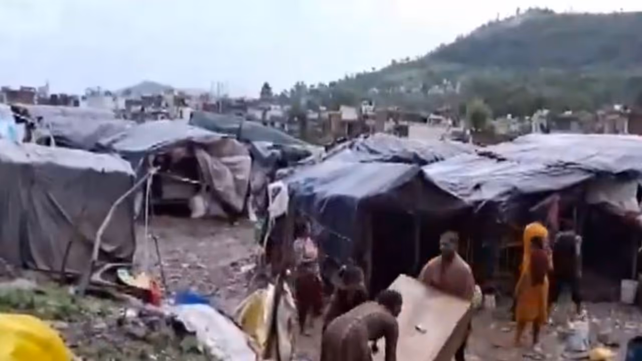 Heavy rainfall and flash flood hit Rajouri district (Photo/ANI) Heavy rainfall and flash flood hit Rajouri district (Photo/ANI)