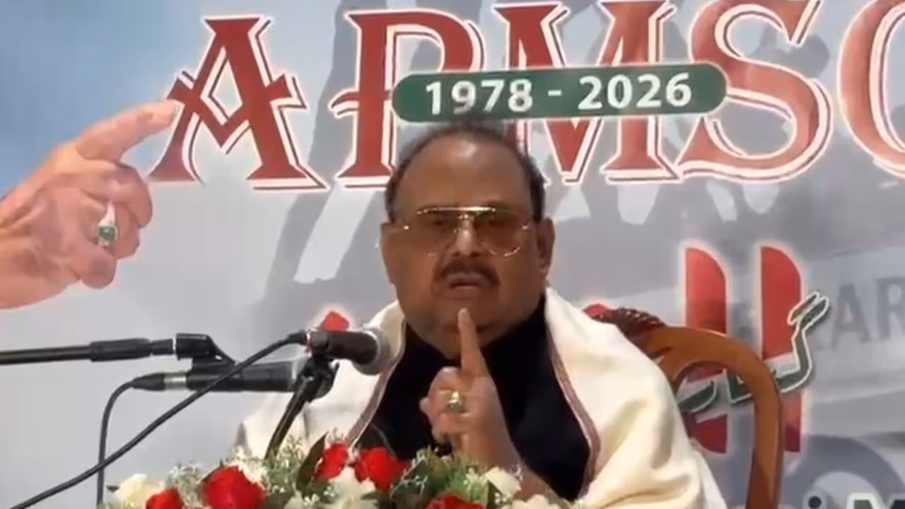 MQM founder and leader Altaf Hussain (Photo/ANI) MQM founder and leader Altaf Hussain (Photo/ANI)