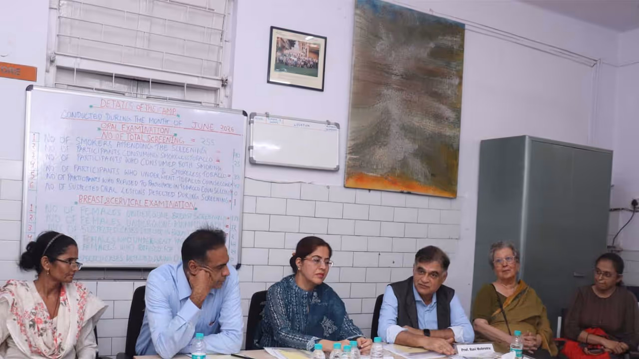 Media roundtable organised by Indian Cancer Society (Photo/ANI) Media roundtable organised by Indian Cancer Society (Photo/ANI)
