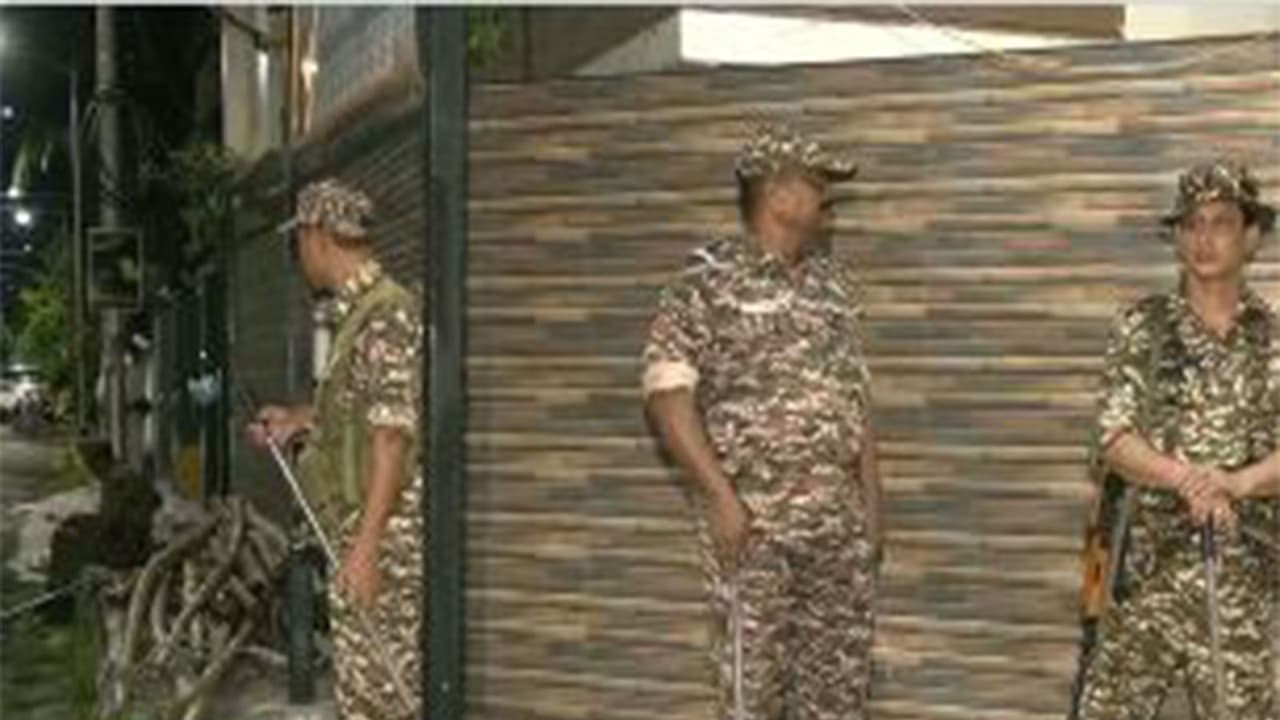 CRPF outside TMC office (Photo/ANI) CRPF outside TMC office (Photo/ANI)
