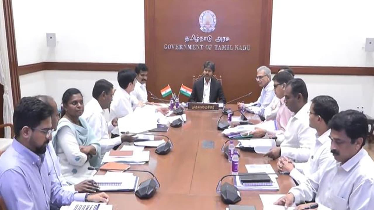 High level meeting chaired by Tamil Nadu CM Vijay (Photo/TNDIPR) High level meeting chaired by Tamil Nadu CM Vijay (Photo/TNDIPR)