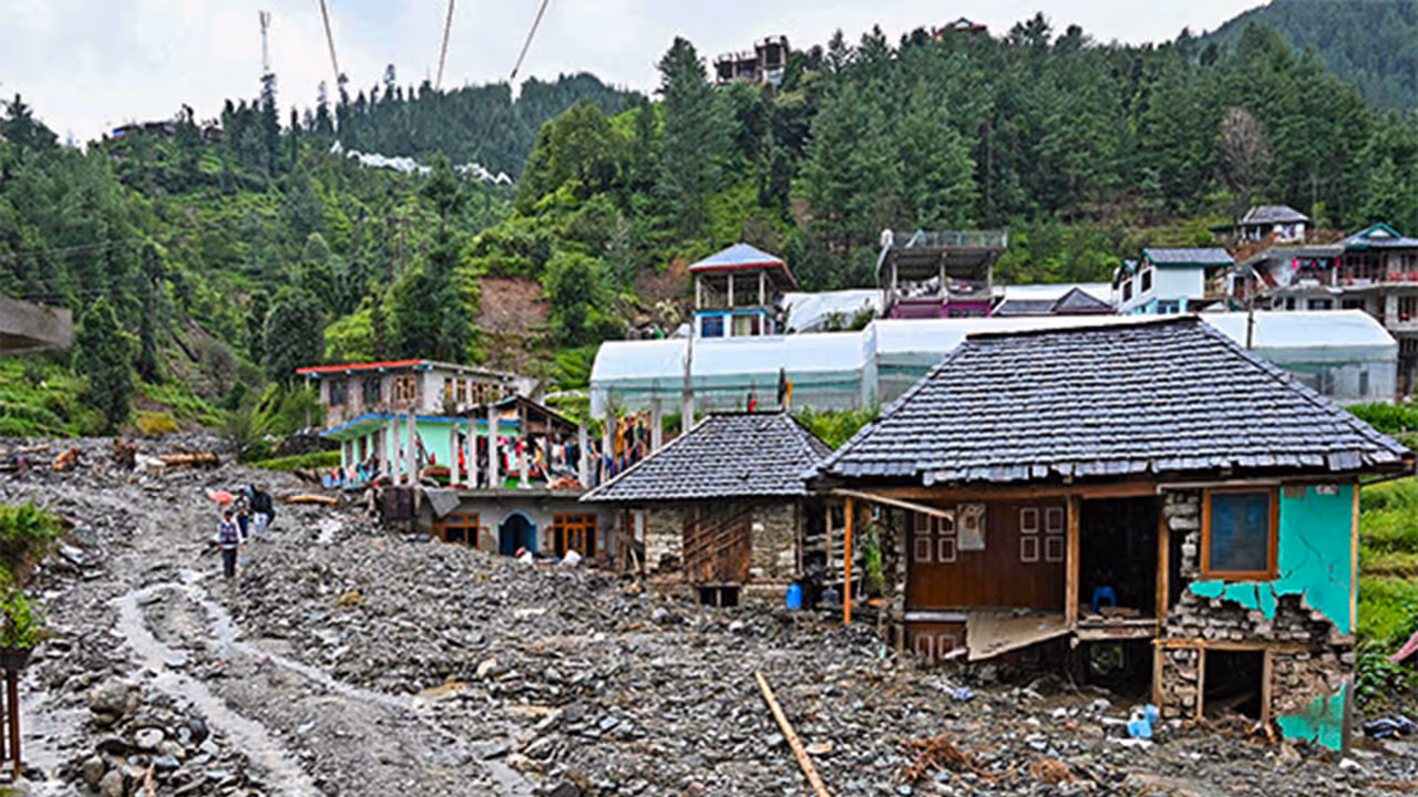 A view flood affected regions in Himachal Pradesh (File Photo/ANI) A view flood affected regions in Himachal Pradesh (File Photo/ANI)