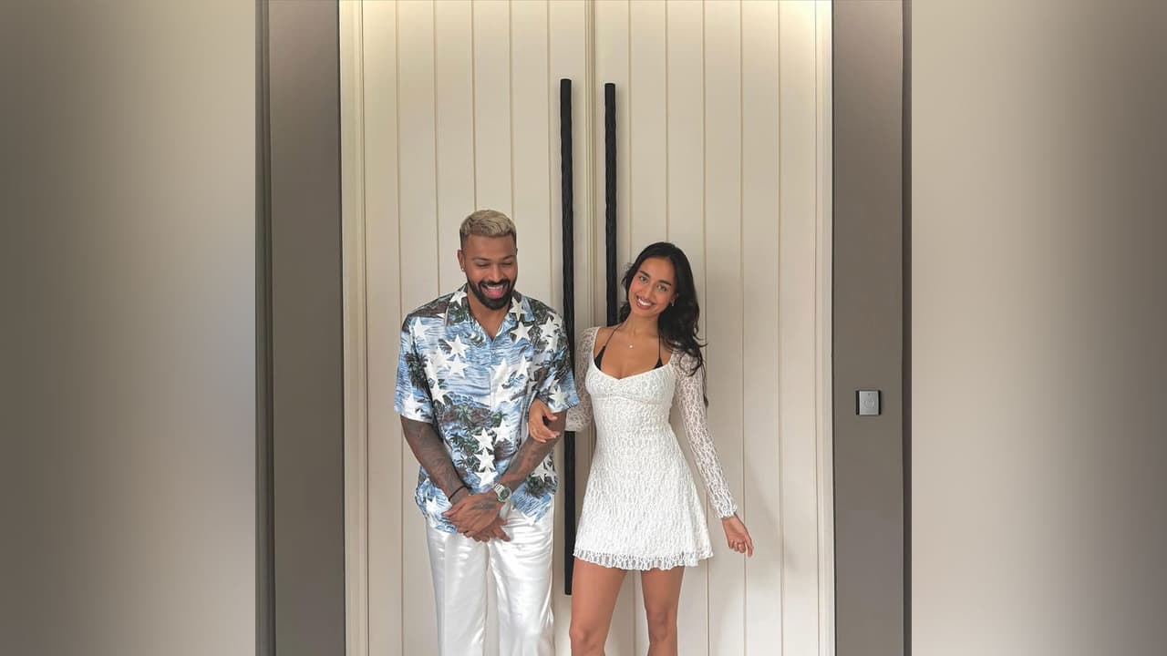 Hardik Pandya and Mahieka Sharma (Photo/Instagram@hardikpandya93) Hardik Pandya and Mahieka Sharma (Photo/Instagram@hardikpandya93)