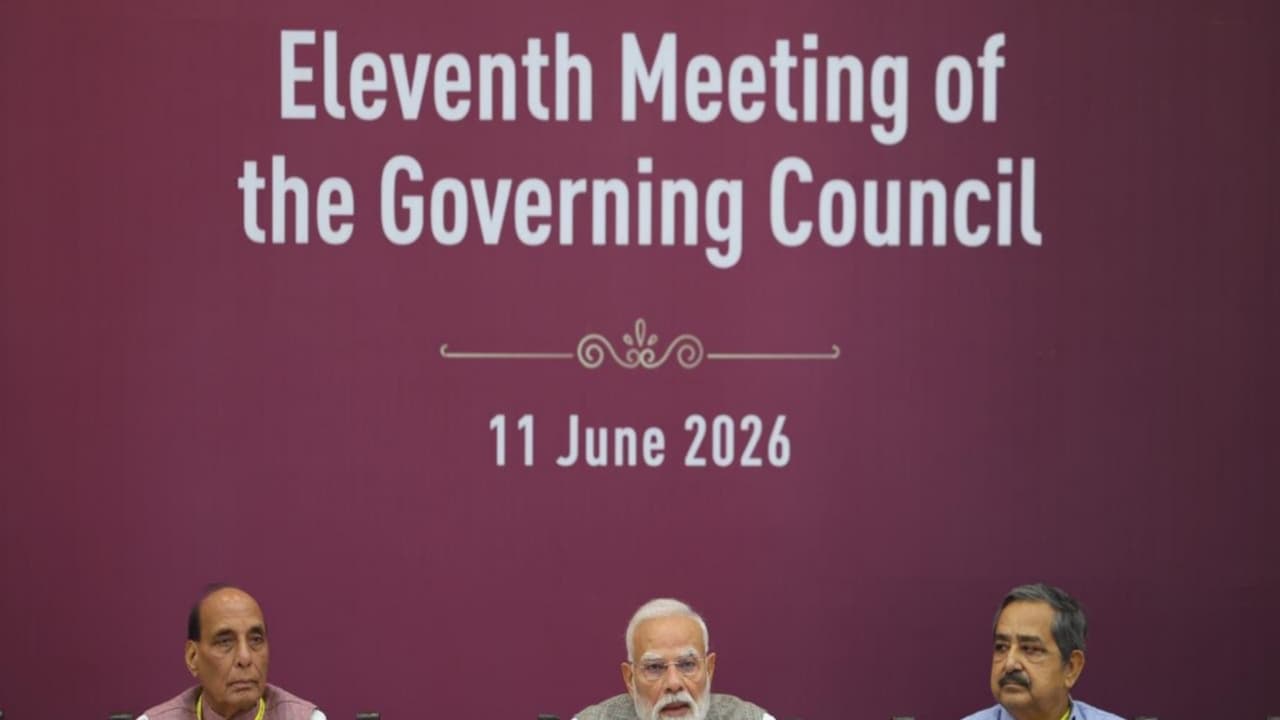 PM chairs 11th Governing Council Meeting of NITI Aayog (Photo/@narendramodi) PM chairs 11th Governing Council Meeting of NITI Aayog (Photo/@narendramodi)