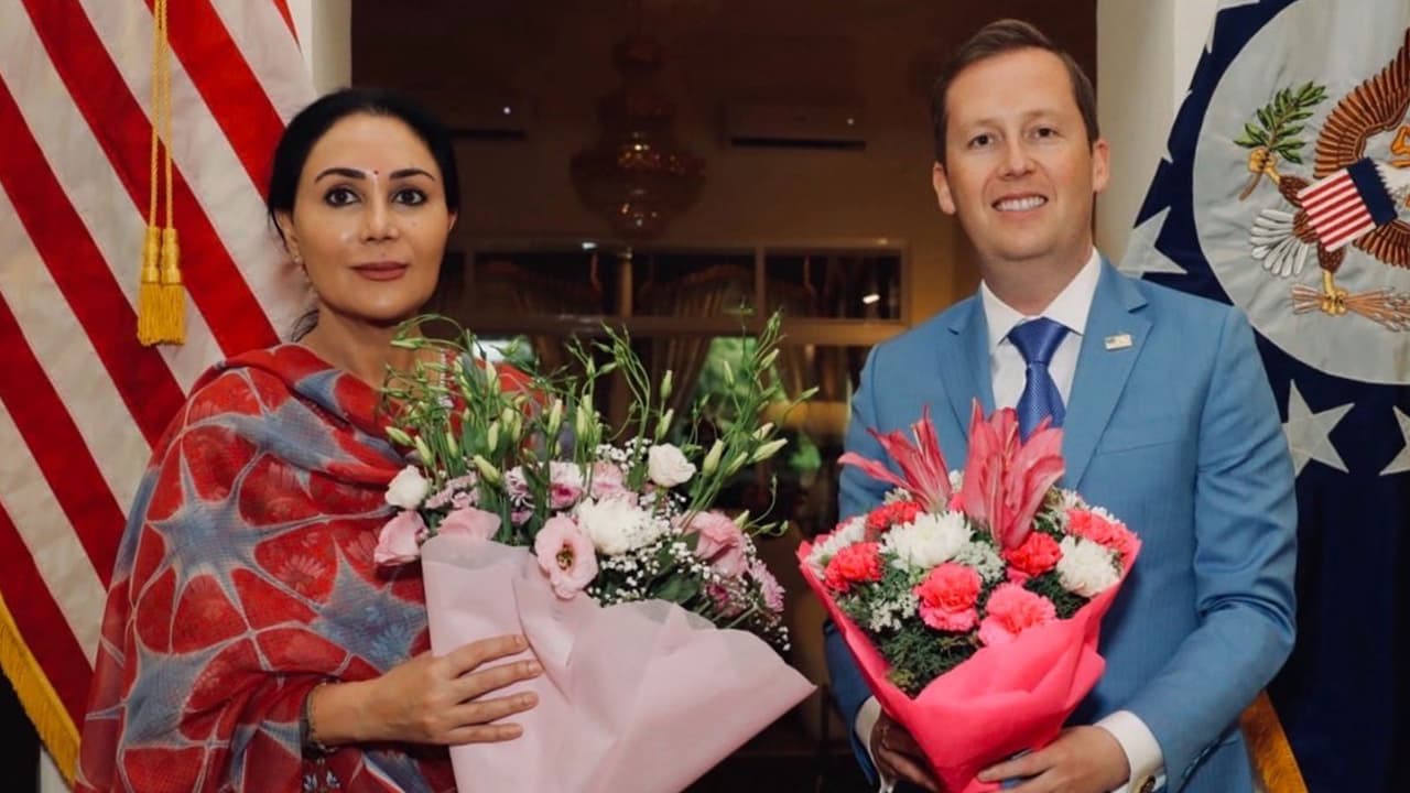 Rajasthan Deputy Chief Minister Diya Kumari and US Ambassador to India Sergio Gor (Photo/ X@USAmbIndia) Rajasthan Deputy Chief Minister Diya Kumari and US Ambassador to India Sergio Gor (Photo/ X@USAmbIndia)