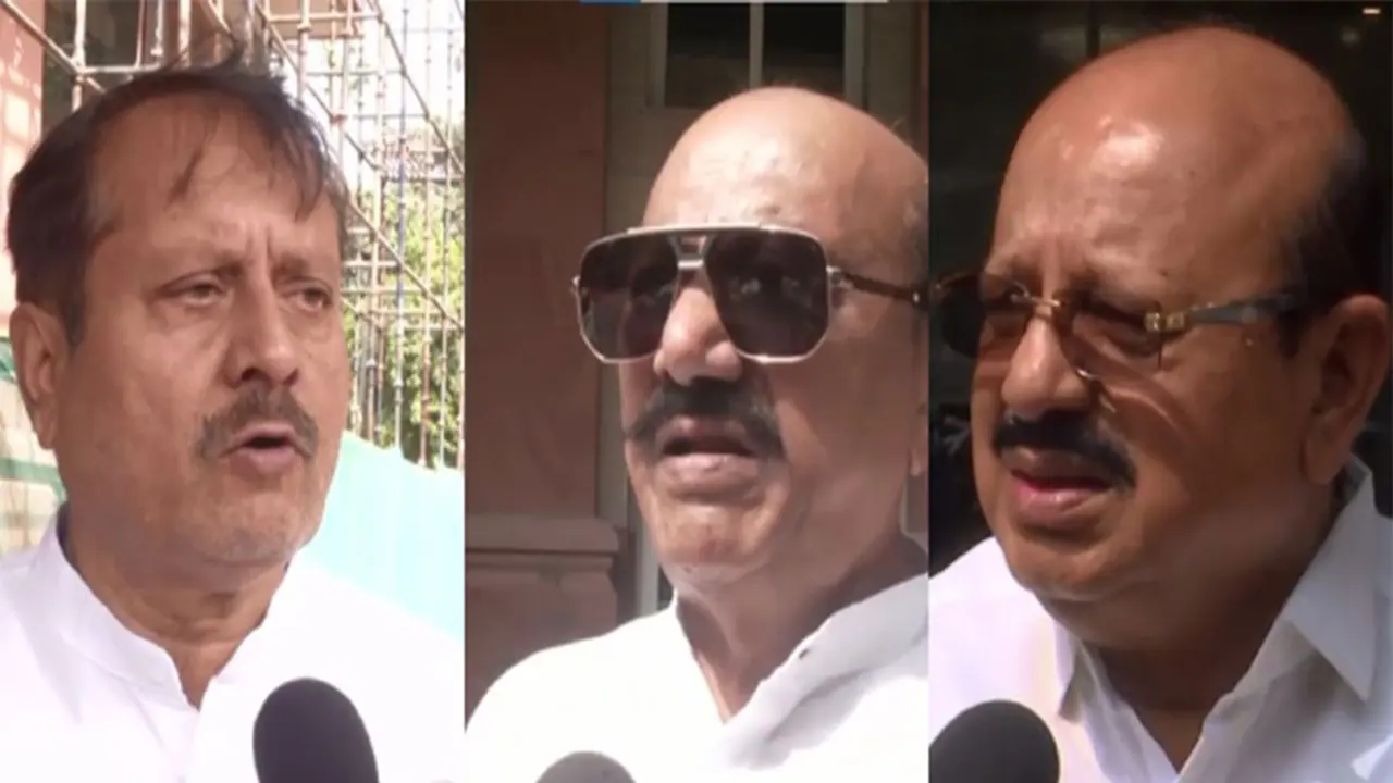 Congress MLAs CS Nadagouda, Ashok Pattan, TB Jayachandra (Photo/ANI) Congress MLAs CS Nadagouda, Ashok Pattan, TB Jayachandra (Photo/ANI)