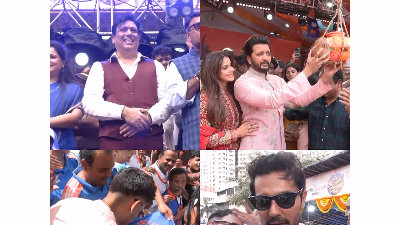 Celebrities attend Dahi Handi celebrations in Mumbai (Photo/ANI) Celebrities attend Dahi Handi celebrations in Mumbai (Photo/ANI)