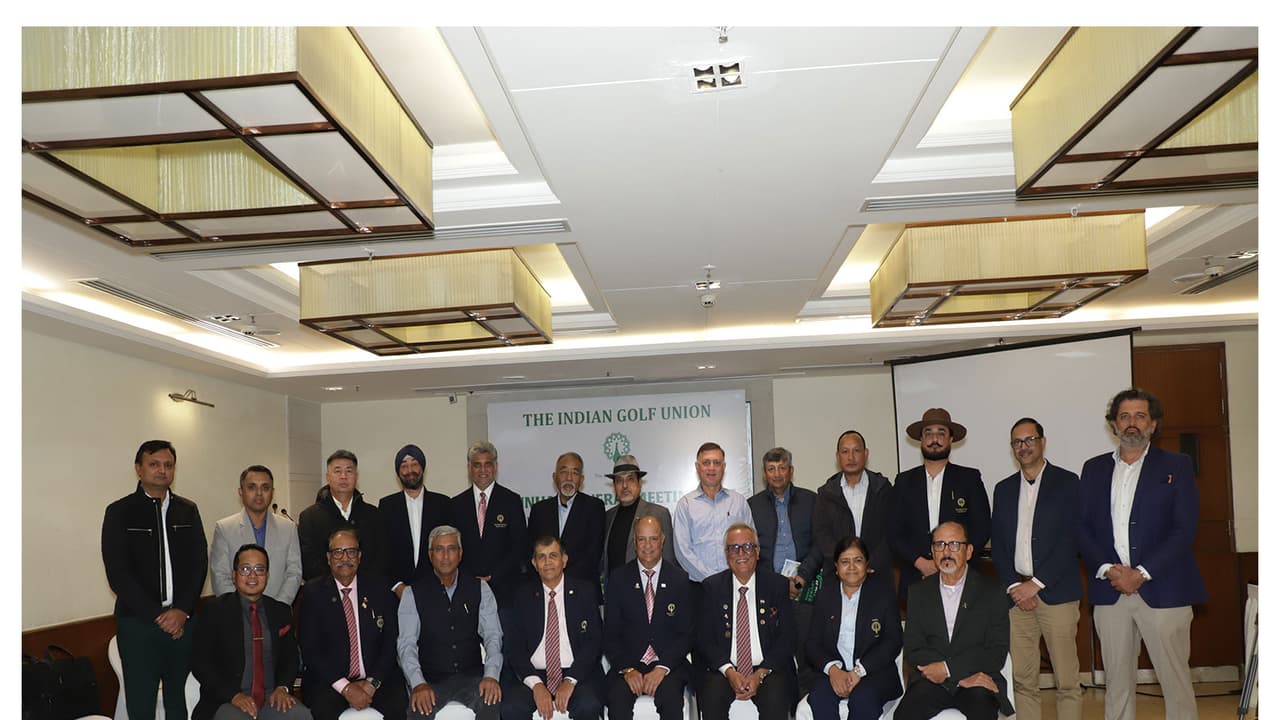 Indian Golf Union Office Bearers and Council Members after the 65th Annual General Meeting (Photo: IGU)