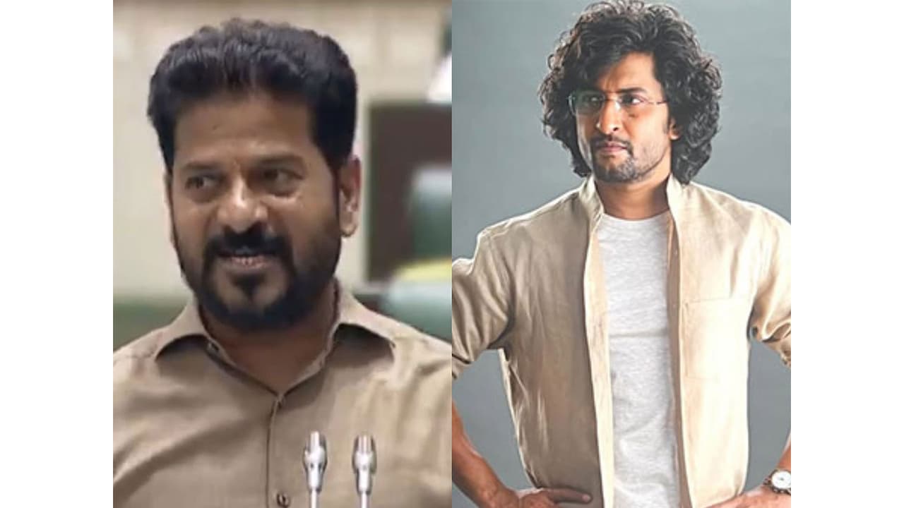 Telangana CM Revanth Reddy (Photo/I&PR Telangana), Actor Nani (Image Source/@nameisnani) Telangana CM Revanth Reddy (Photo/I&PR Telangana), Actor Nani (Image Source/@nameisnani)