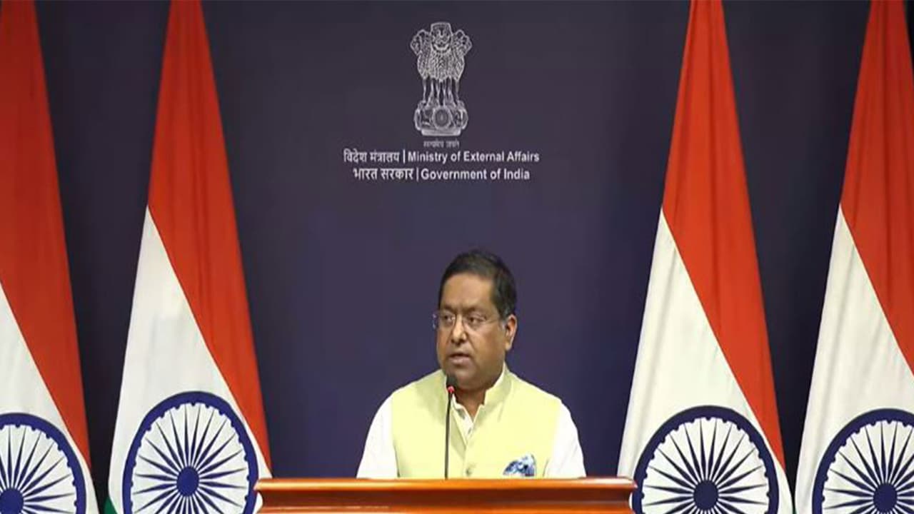 Ministry of External Affairs Spokesperson Randhir Jaiswal (Photo/ Youtube@MEAIndia) Ministry of External Affairs Spokesperson Randhir Jaiswal (Photo/ Youtube@MEAIndia)