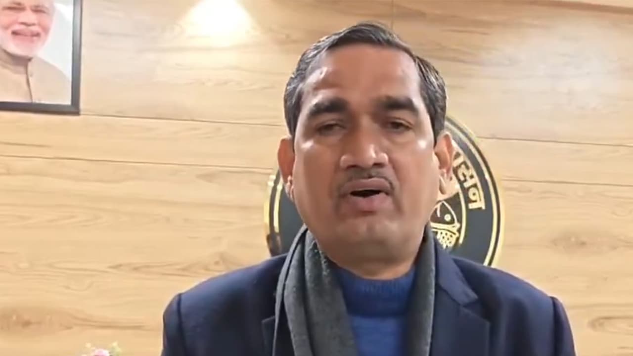 DM Mathura CP Singh. (Photo/ANI) DM Mathura CP Singh. (Photo/ANI)