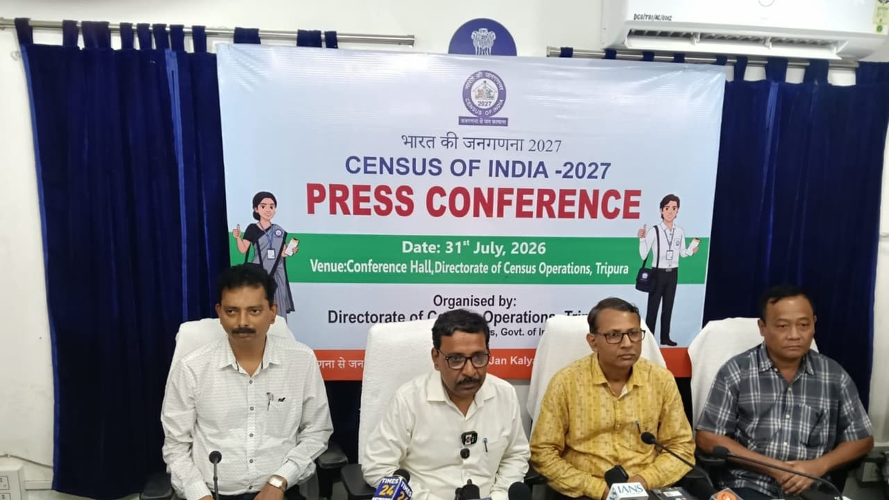 Press Conference organised by directorate of census operations Tripura (Photo/ TSECL) Press Conference organised by directorate of census operations Tripura (Photo/ TSECL)