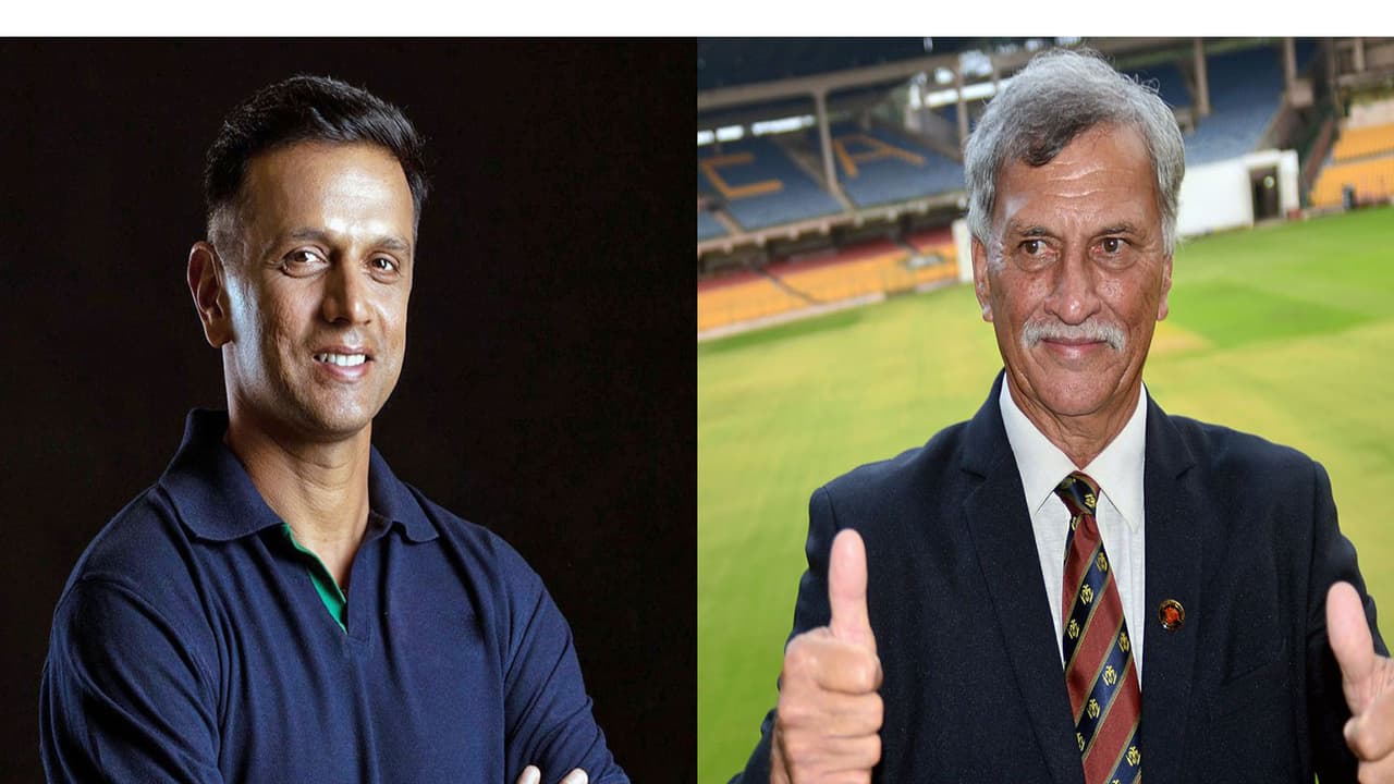 Rahul Dravid (left) and Roger Binny (right) (Photo: ANI) Rahul Dravid (left) and Roger Binny (right) (Photo: ANI)