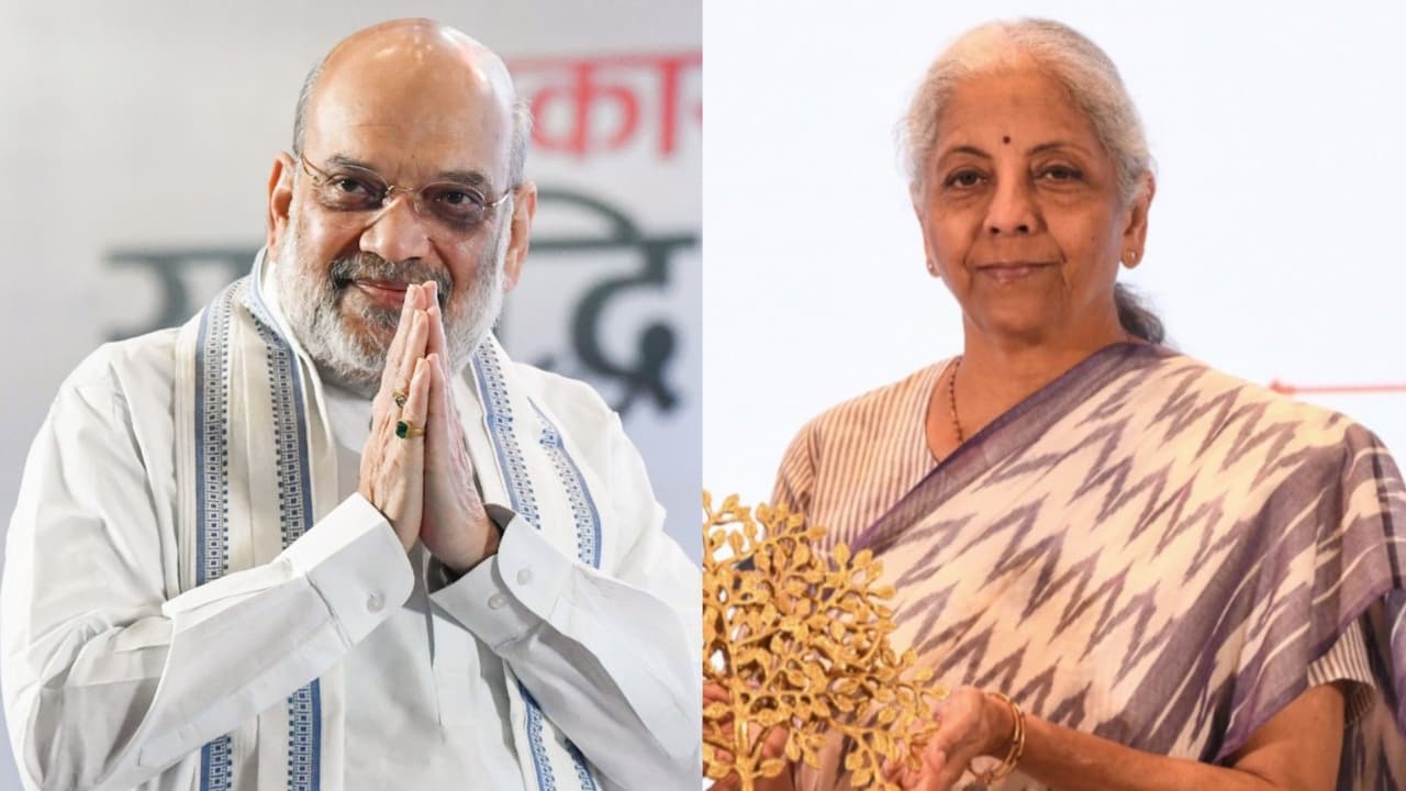 Union Home Minister Amit Shah and Finance Minister Nirmala Sitharaman (Photo/ANI) Union Home Minister Amit Shah and Finance Minister Nirmala Sitharaman (Photo/ANI)
