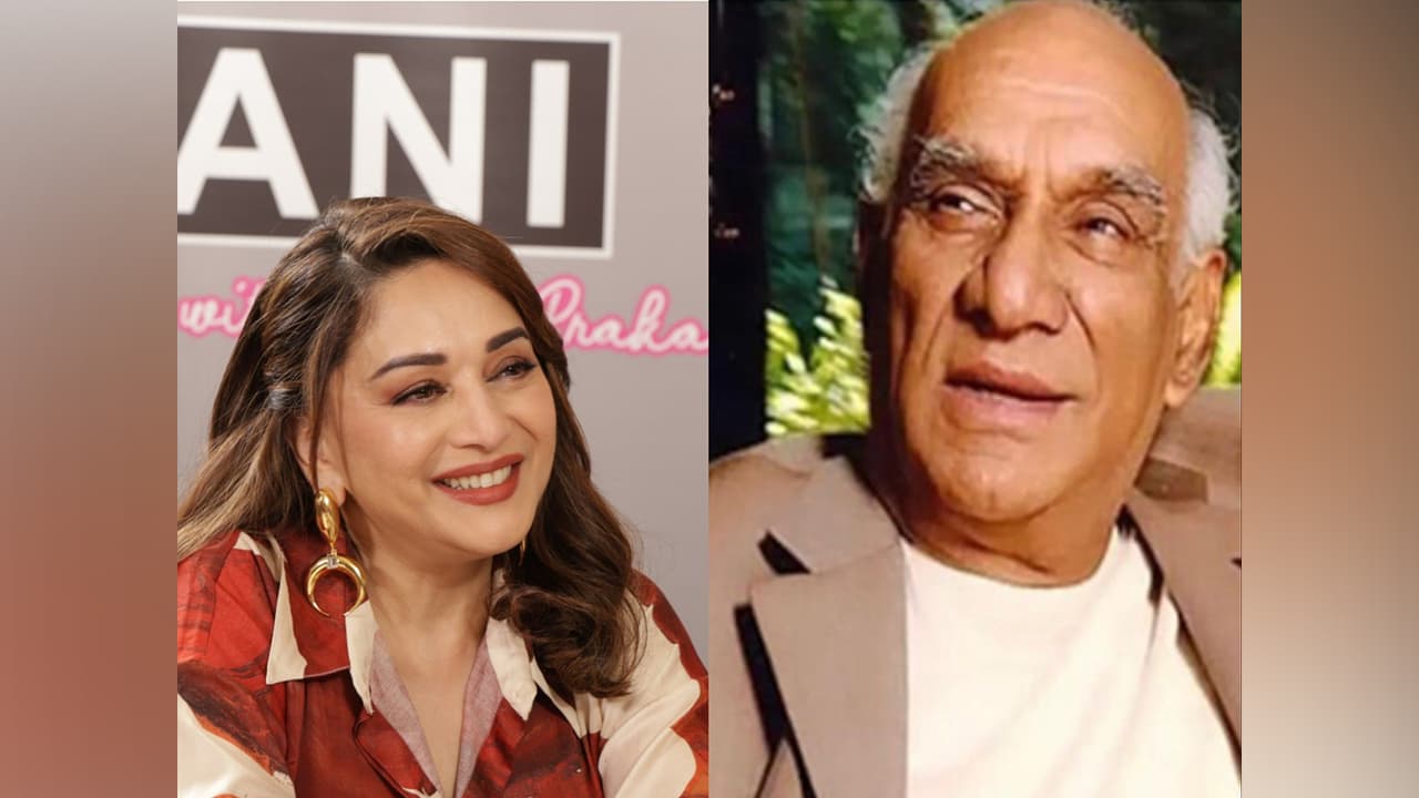Madhuri Dixit (Photo/ANI) and Yash Chopra (Photo: Instagram/@YRF)
