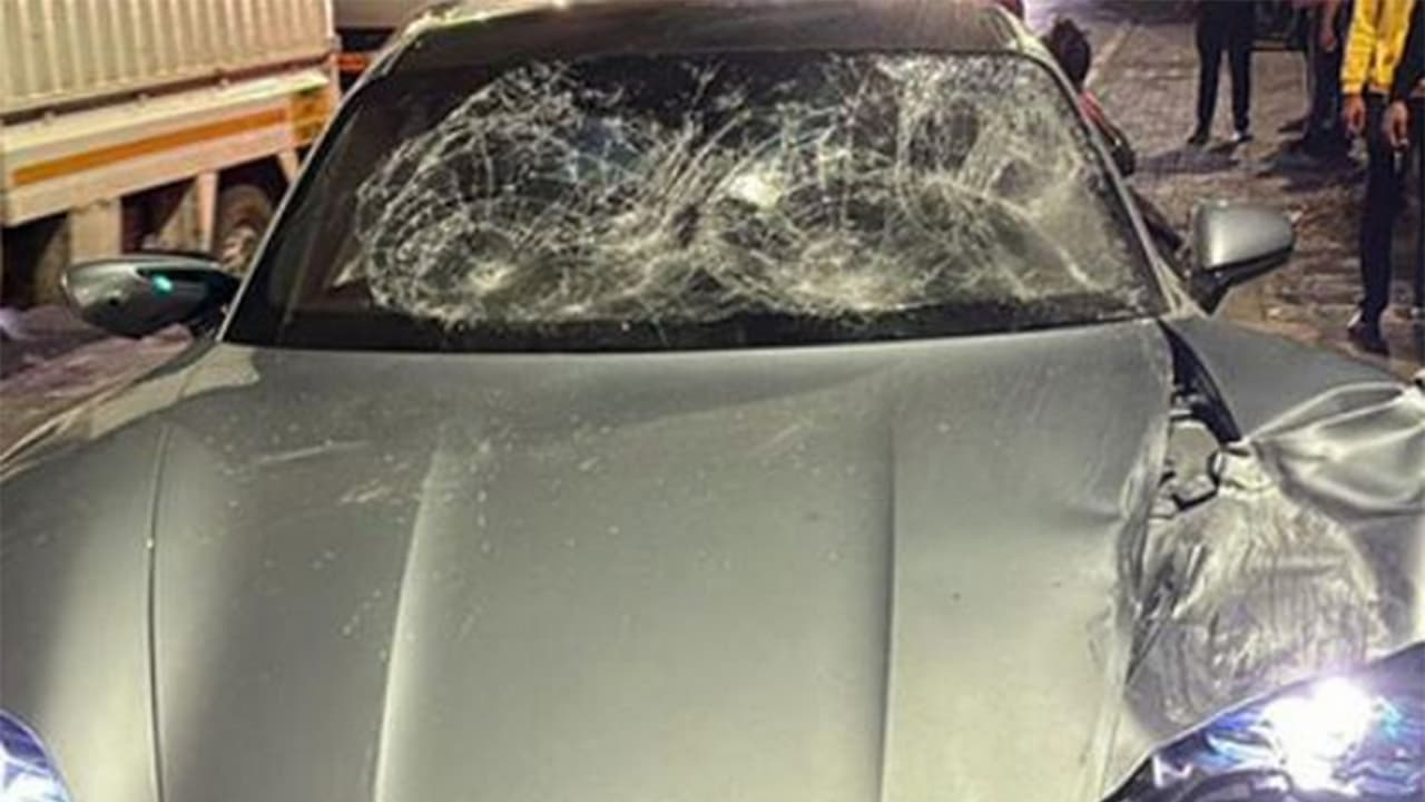 The mangled luxury car after the accident (File photo/ANI) The mangled luxury car after the accident (File photo/ANI)