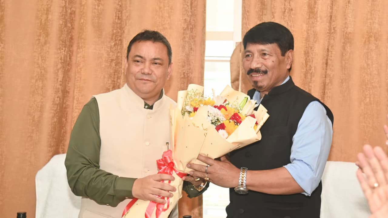 Meghalaya Deputy Chief Minister S Dhar, Assam Border Protection and Development Minister Atul Bora (Photo/ANI) Meghalaya Deputy Chief Minister S Dhar, Assam Border Protection and Development Minister Atul Bora (Photo/ANI)