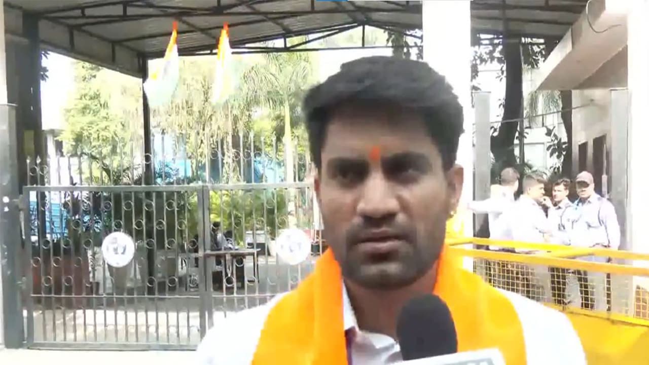 ABVP candidate Lakshay Raj Singh (Photo/ANI) ABVP candidate Lakshay Raj Singh (Photo/ANI)