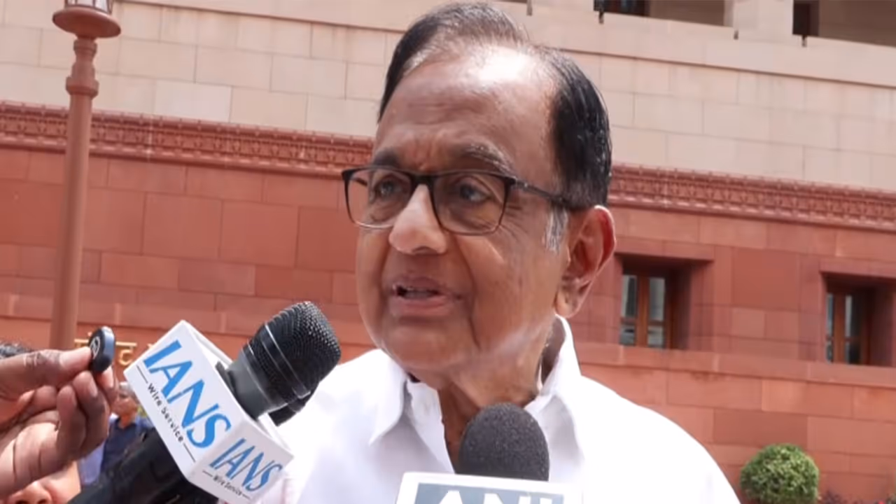 Congress Rajya Sabha MP P Chidambaram (File photo/ANI) Congress Rajya Sabha MP P Chidambaram (File photo/ANI)
