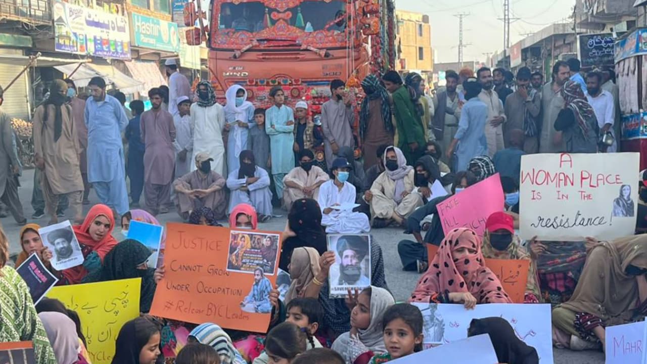 A Baloch protest in Quetta (Photo/@BalochYakjehtiC) A Baloch protest in Quetta (Photo/@BalochYakjehtiC)