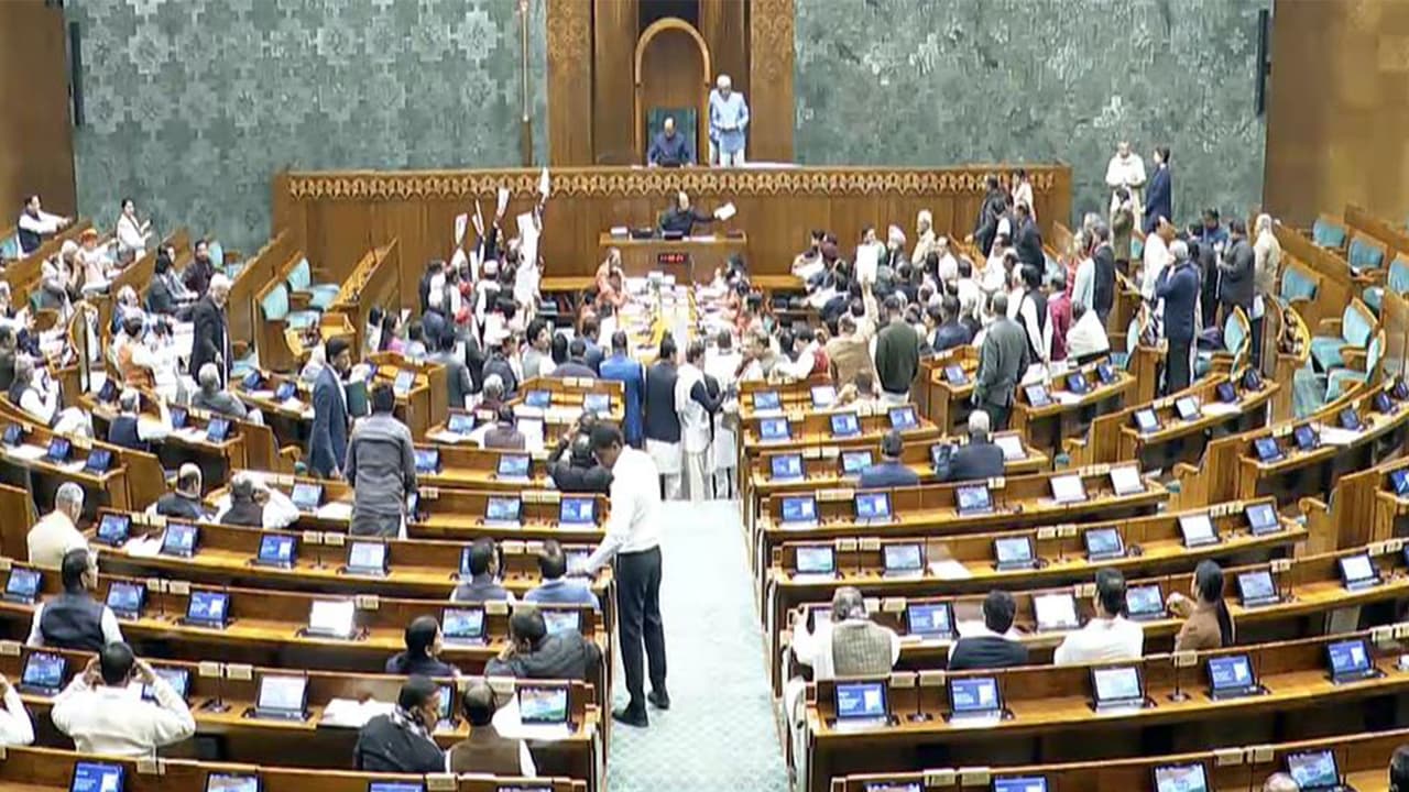 A visual from Lok Sabha (Photo: Sansad TV) A visual from Lok Sabha (Photo: Sansad TV)