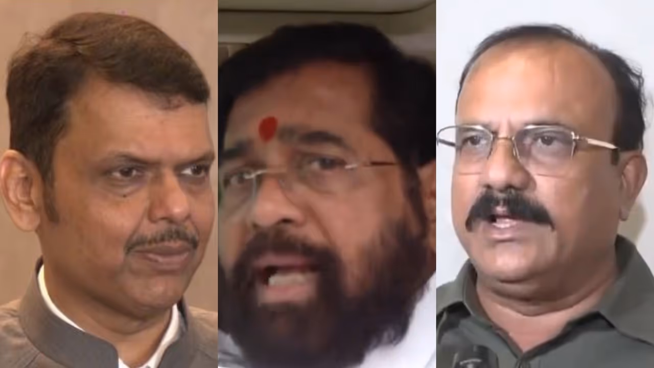 Maharashtra Chief Minister Devendra Fadnavis (L), DyCM Eknath Shinde (M), Maha Congress president Harshvardhan Sapkal (R) (Photo/ANI) Maharashtra Chief Minister Devendra Fadnavis (L), DyCM Eknath Shinde (M), Maha Congress president Harshvardhan Sapkal (R) (Photo/ANI)
