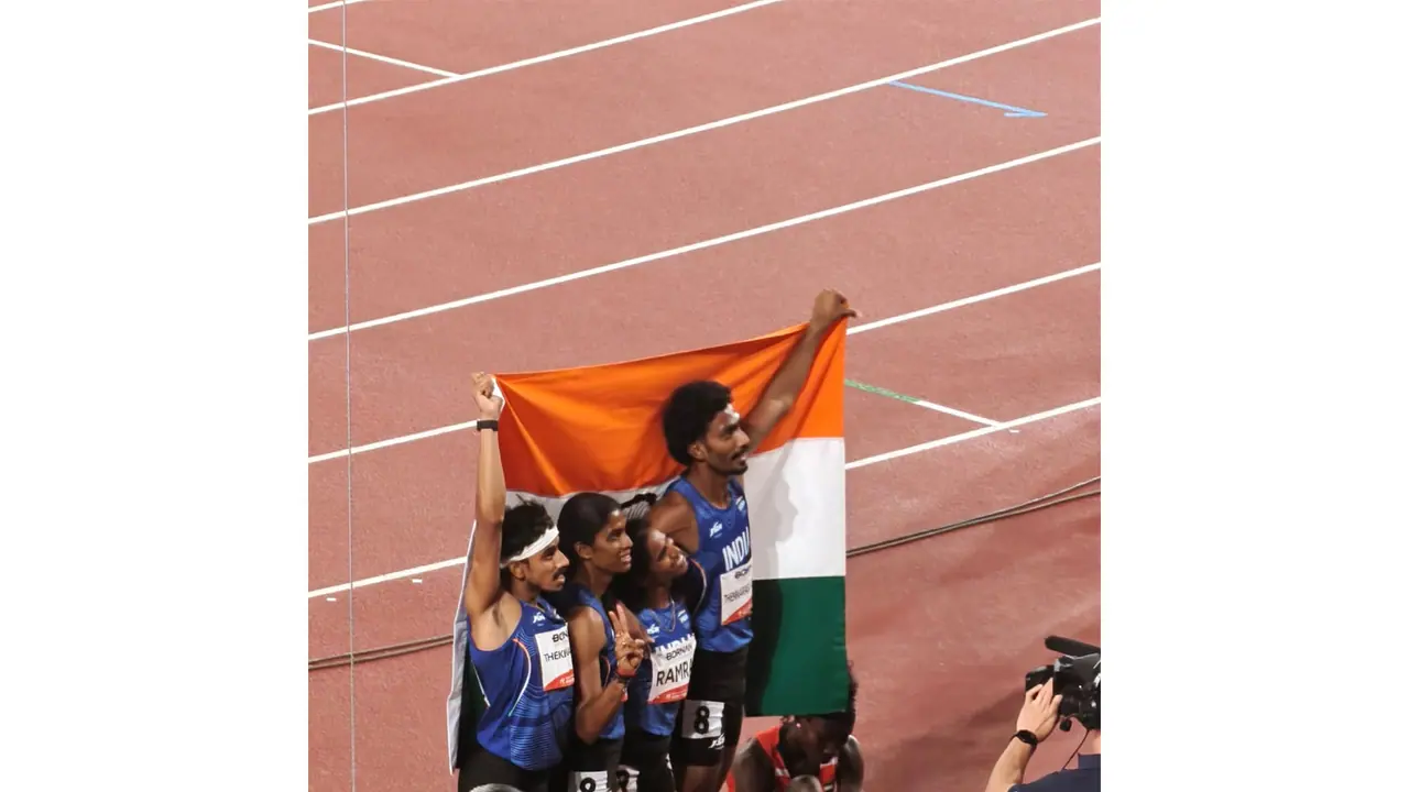 Indian athletes. (Photo/ANI) Indian athletes. (Photo/ANI)