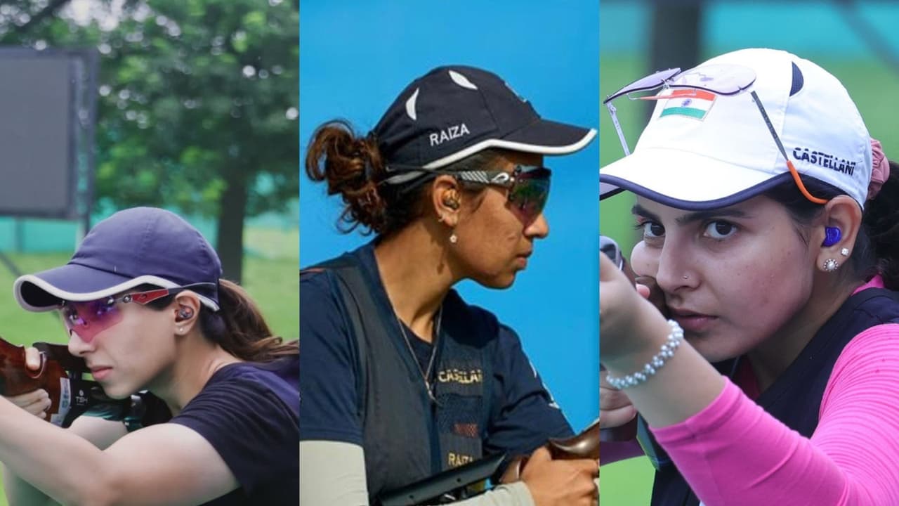 Parinaaz Dhaliwal (Left), Raiza Dhillon (Center) and Maheshwari Chauhan (Right). (Photo: ANI/NRAI/Instagram/dhaliwal.parinaaz) Parinaaz Dhaliwal (Left), Raiza Dhillon (Center) and Maheshwari Chauhan (Right). (Photo: ANI/NRAI/Instagram/dhaliwal.parinaaz)
