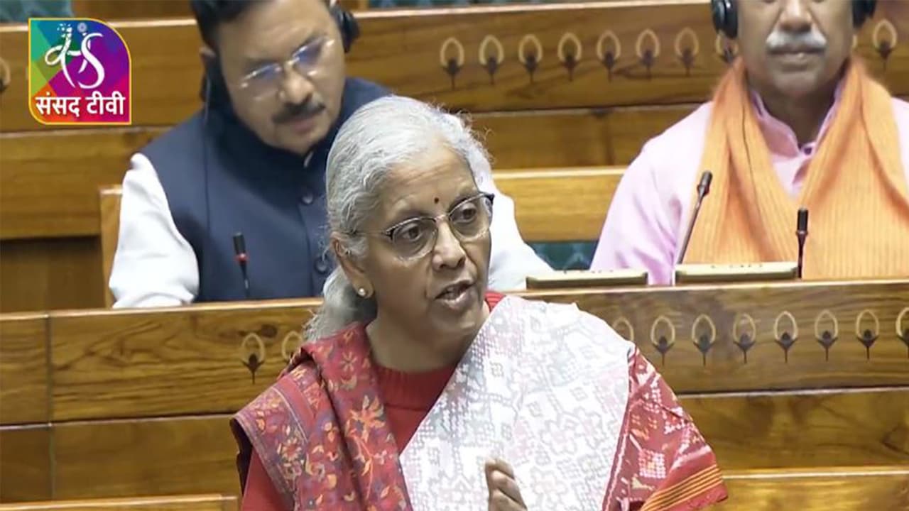 Union Finance Minister Nirmala Sitharaman. (Photo: X/sansad_tv) Union Finance Minister Nirmala Sitharaman. (Photo: X/sansad_tv)