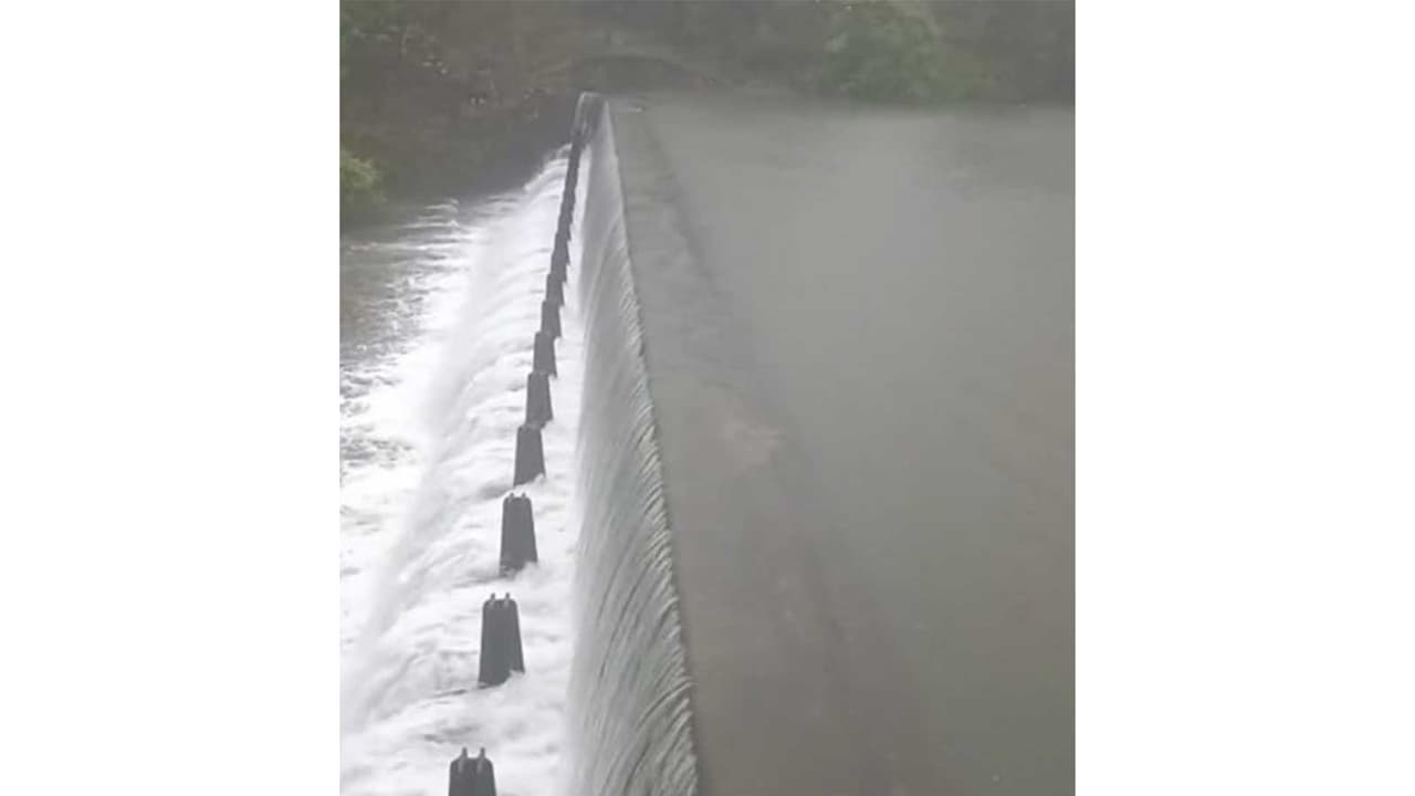 Tulsi Lake overflows (Photo/X@mybmc) Tulsi Lake overflows (Photo/X@mybmc)